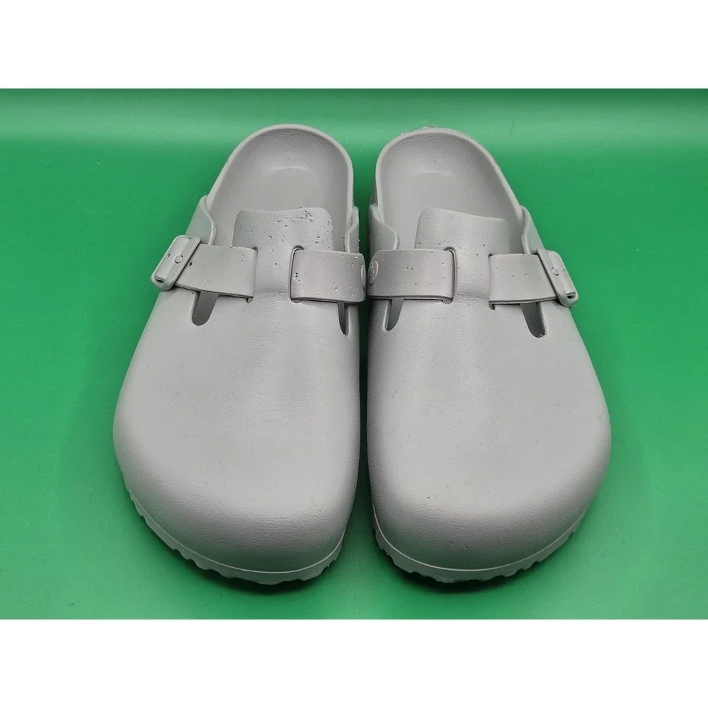 Birkenstock Boston EVA Essentials Mens Clog Size 45 US 12 Stone Cain Gray